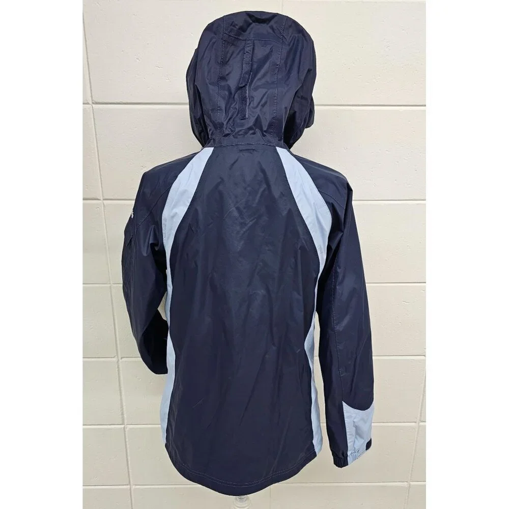 Columbia Omni-Tech Blue Women's Waterproof Hooded Jacket Size M - Picture 2 of 11